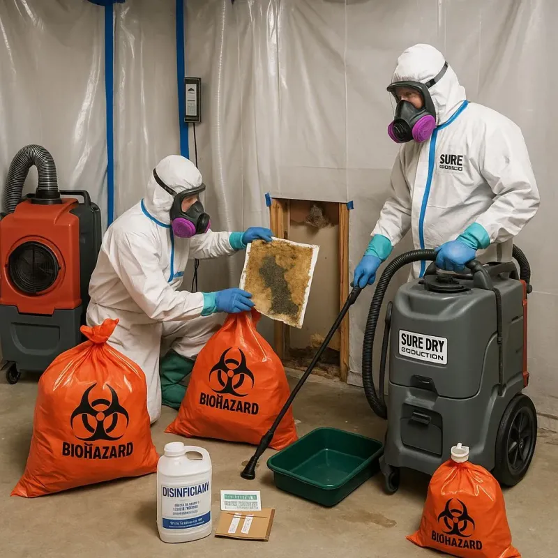 Contaminated Water Handling Protocols process in Pineville, NC